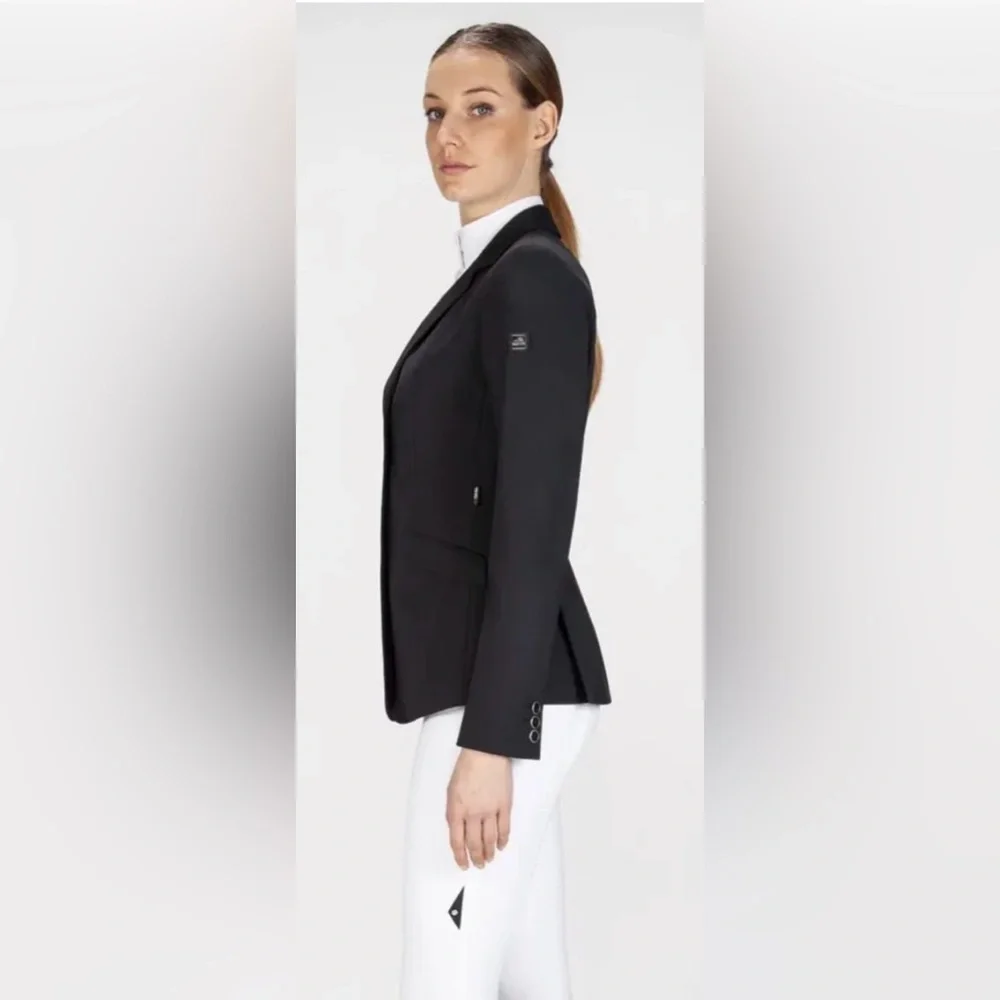 EQUILINE Gait Equestrian Riding Jacket Show Coat, Custom, Black, Sz 2, Perfect! - Picture 2 of 16